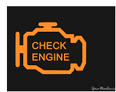 Graphic representation for a check engine light